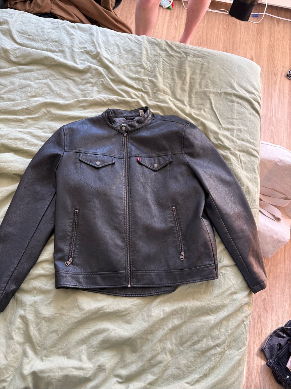 Levi's Black Faux Leather Jacket
